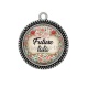 Pendentif Cabochon Argent - future tata