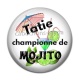Cabochon Résine - tatie championne de mojito