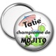 Miroir de poche - tatie championne de mojito