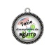 Pendentif Cabochon Argent - tatie championne de mojito