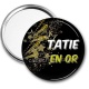 Miroir de poche - tatie en or
