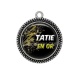 Pendentif Cabochon Argent - tatie en or