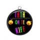 Pendentif Cabochon Argent - tata on te kiff