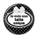Cabochon Résine - je suis une tatie unique