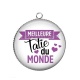 Pendentif Cabochon Argent - meilleure tati du monde