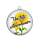 Pendentif Cabochon Argent - une tata extraordinaire
