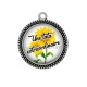 Pendentif Cabochon Argent - une tata extraordinaire