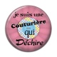 Cabochon Résine - je suis une couturière qui déchire