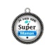Pendentif Cabochon Argent - je suis une super maman