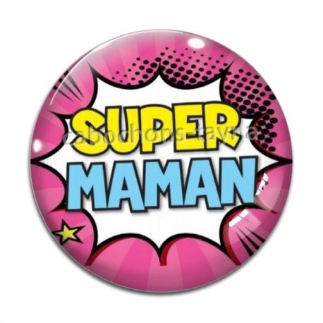 Cabochon Verre - super maman