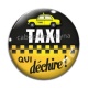 Cabochon Verre - taxi qui déchire