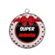Pendentif Cabochon Argent - super maman