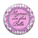 Cabochon Verre - maman la plus belle