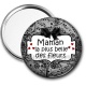 Miroir de poche - maman la plus belle des fleurs