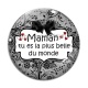Cabochon Verre - maman tu es la plus belle du monde