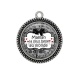 Pendentif Cabochon Argent - maman la plus belle du monde
