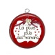 Pendentif Cabochon Argent - la plus jolie des mamans