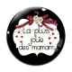 Cabochon Verre - la plus jolie des mamans