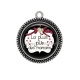 Pendentif Cabochon Argent - la plus jolie des mamans