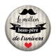 Cabochon Résine - le meilleur beau père de l'univers