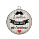 Pendentif Cabochon Argent - le meilleur beau père de l'univers