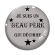 Cabochon Verre - je suis un beau père qui déchire
