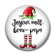 Cabochon Résine - joyeux noël beau papa