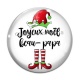 Cabochon Verre - joyeux noël beau papa