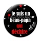 Cabochon Verre - je suis un beau papa qui déchire