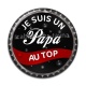 Cabochon Résine - je suis un papa au top