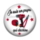Cabochon Résine - je suis un papa qui déchire