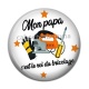 Cabochon Résine - mon papa c'est le roi du bricolage