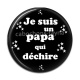 Cabochon Résine - papa qui déchire