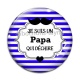 Cabochon Verre - papa qui déchire