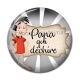 Cabochon Résine - papa qui déchire