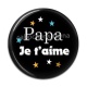 Cabochon Résine - papa je t'aime