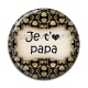 Cabochon Résine - je t'aime papa