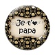 Cabochon Verre - je t'aime papa