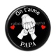 Cabochon Résine - on t'aime papa
