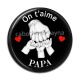 Cabochon Résine - on t'aime papa