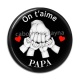 Cabochon Résine - on t'aime papa