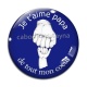 Cabochon Verre - je t'aime papa de tout mon coeur
