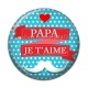 Cabochon Résine - papa je t'aime