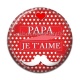 Cabochon Résine - papa je t'aime