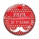 Cabochon Verre - papa je t'aime