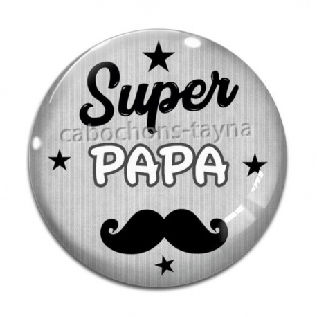 Cabochon Verre - super papa