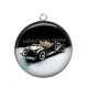 Pendentif Cabochon Argent - voiture