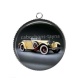 Pendentif Cabochon Argent - voiture