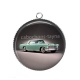 Pendentif Cabochon Argent - voiture