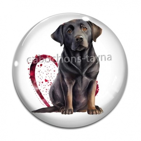 Cabochon Verre - chien